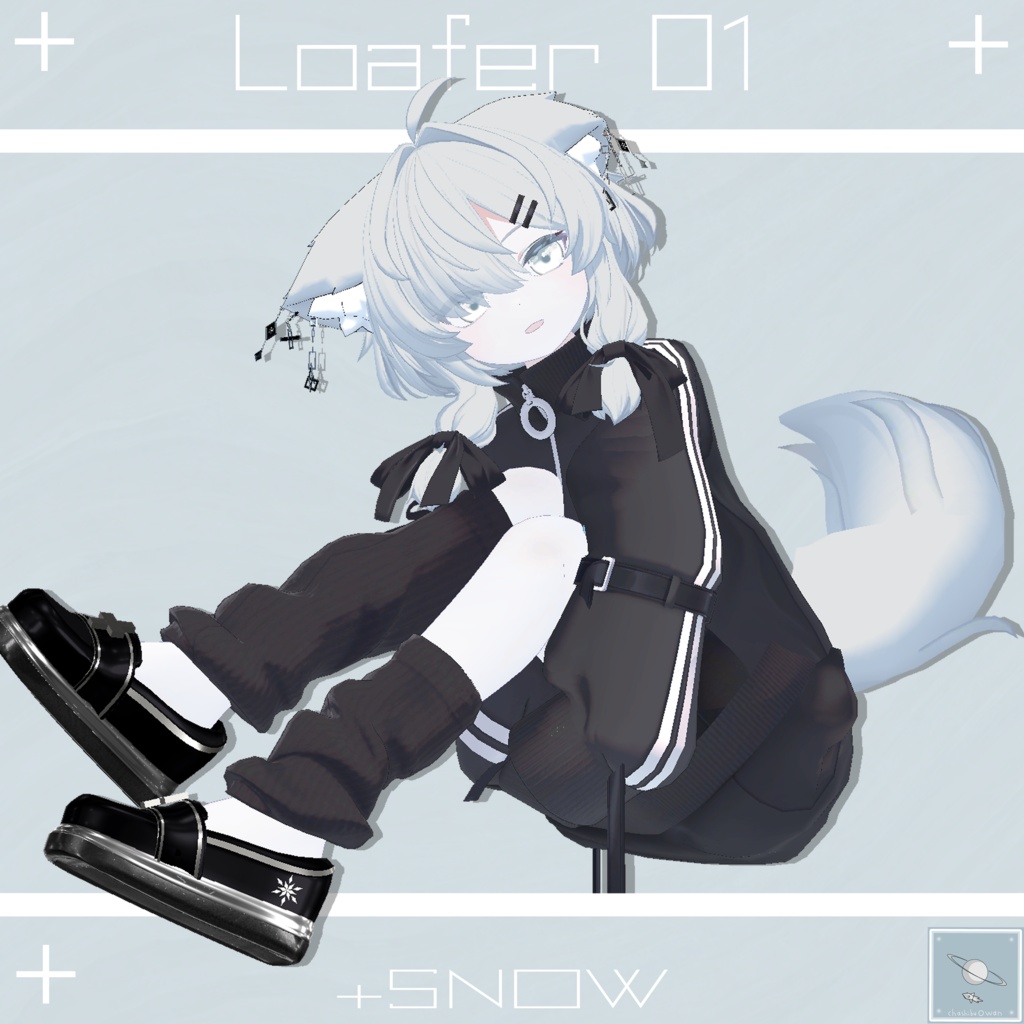 【真冬ちゃん対応】ローファー +SNOW 【簡単ポン置き】