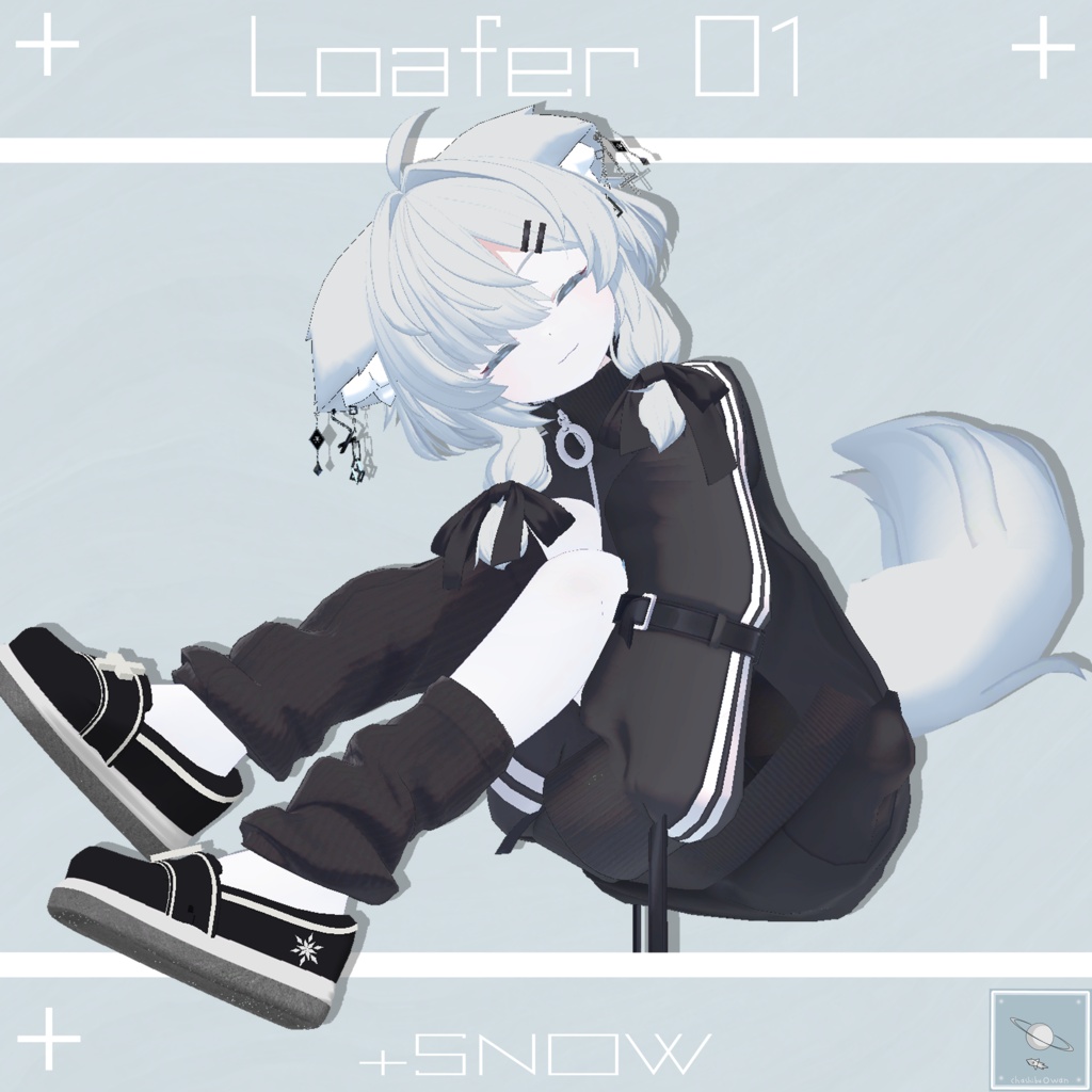 【真冬ちゃん対応】ローファー +SNOW 【簡単ポン置き】