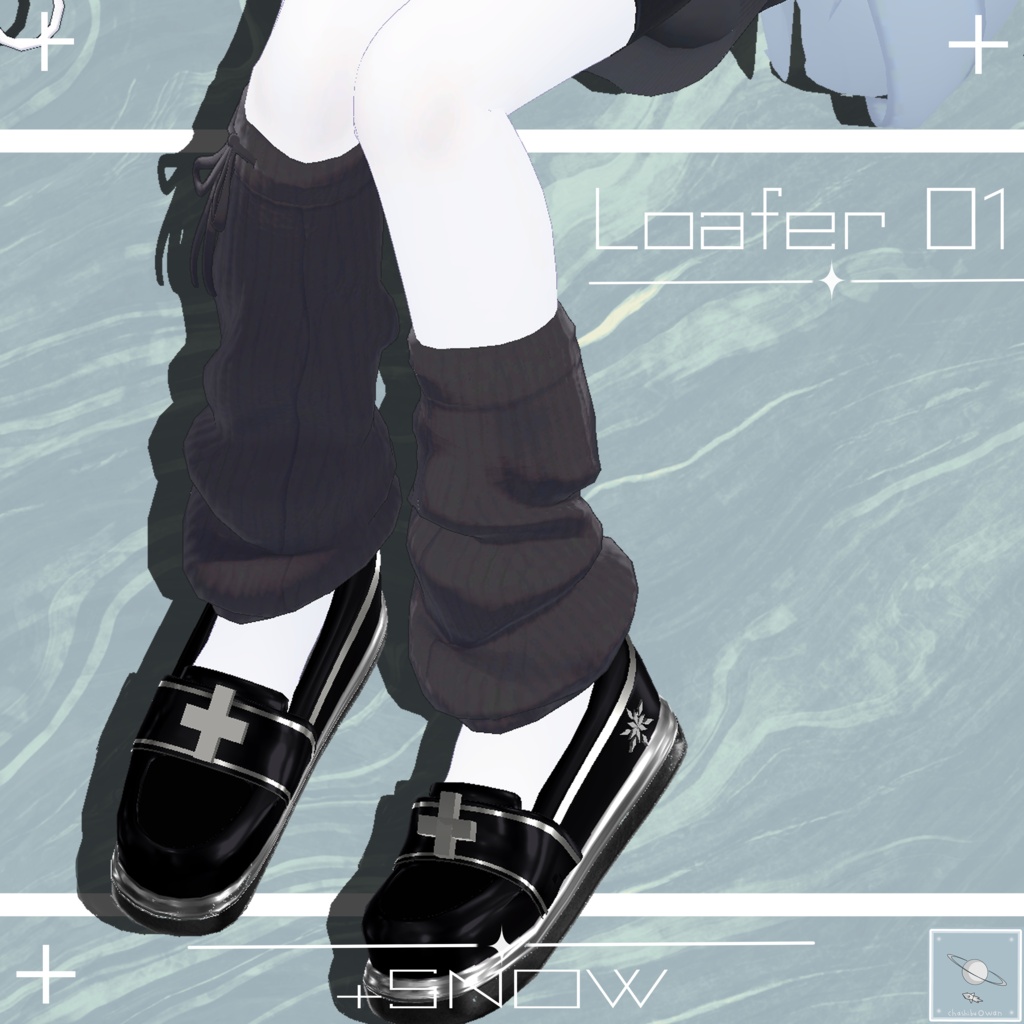 【真冬ちゃん対応】ローファー　＋SNOW 【簡単ポン置き】