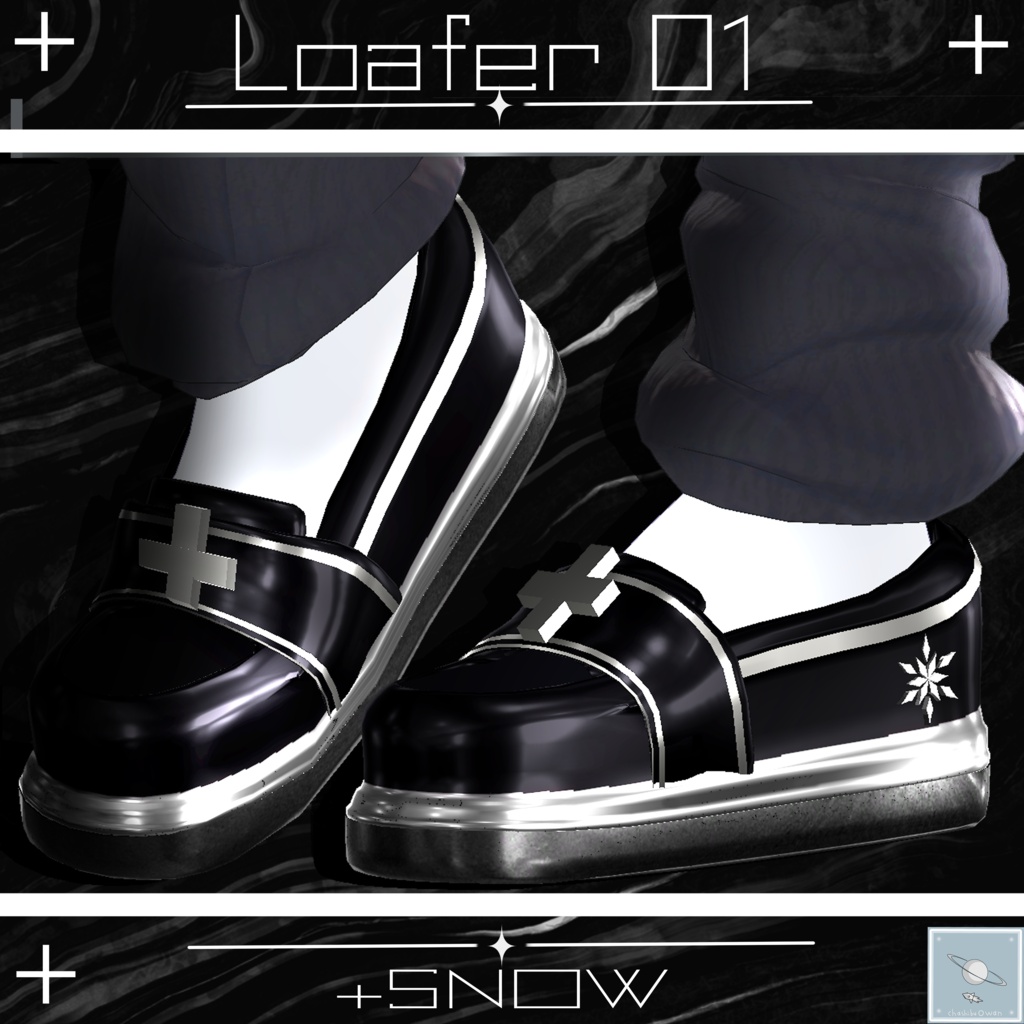 【真冬ちゃん対応】ローファー　＋SNOW 【簡単ポン置き】