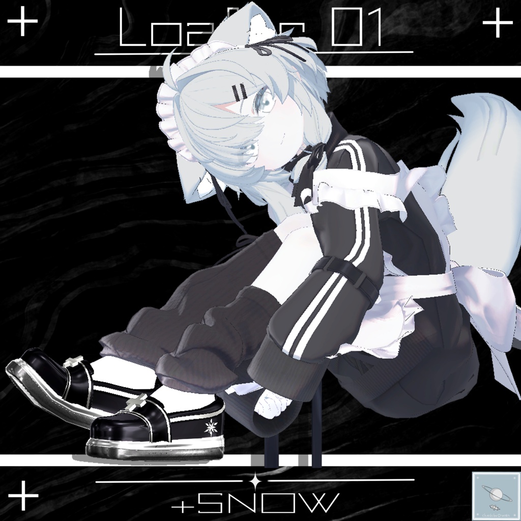 【真冬ちゃん対応】ローファー +SNOW 【簡単ポン置き】