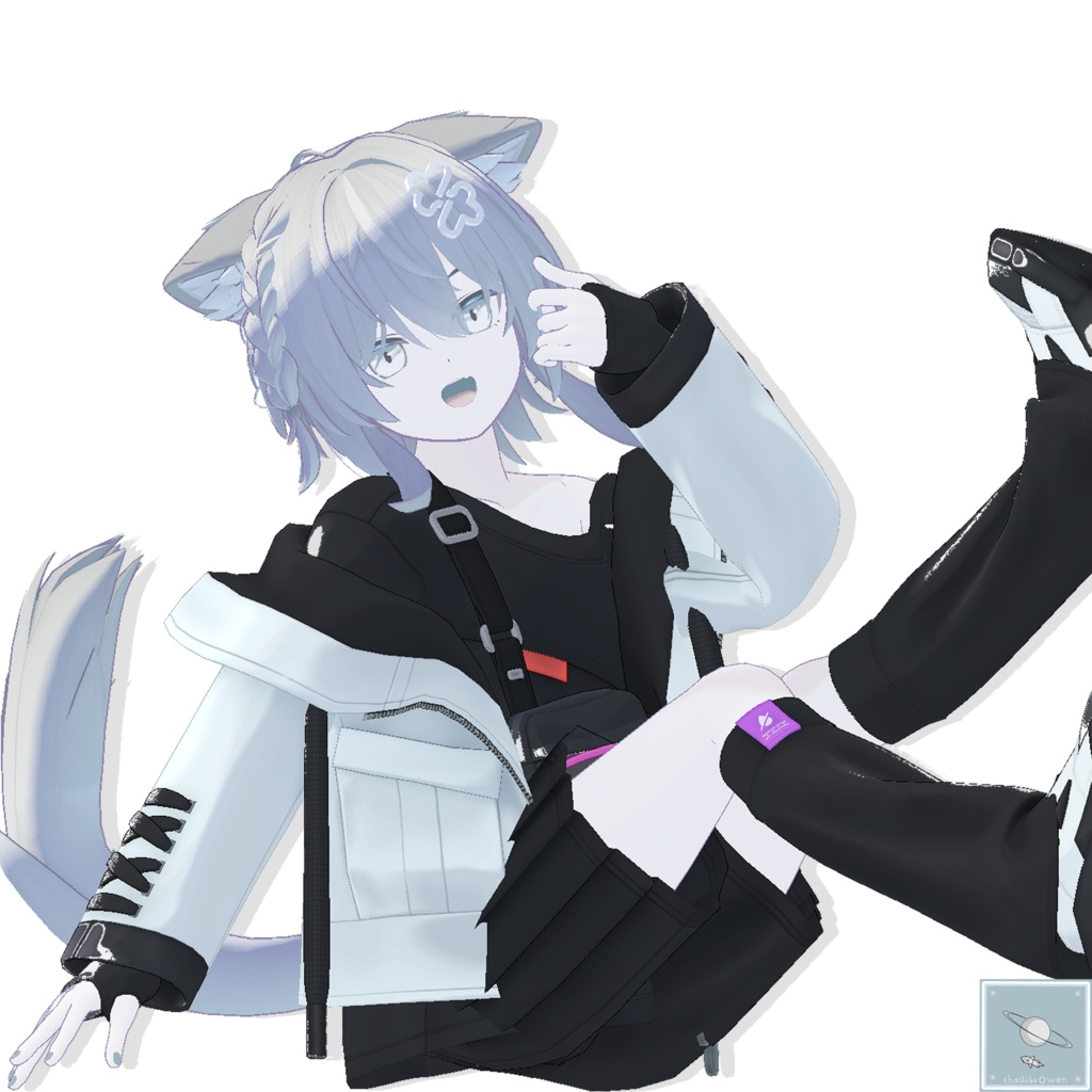 ☁【キリサメくん用】雲の瞳テクスチャーセット☁Cloudy Eyes & body & Nail & Hair texture ☁テクスチャーセット