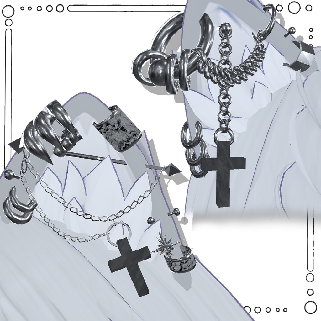 【販売記念セール~8/19】【9アバター対応】Noc✞urnoFang 【全アバター可】