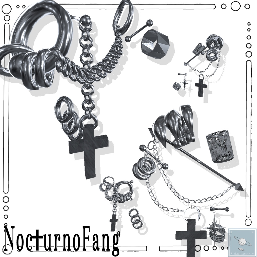 【販売記念セール~8/19】【9アバター対応】Noc✞urnoFang 【全アバター可】