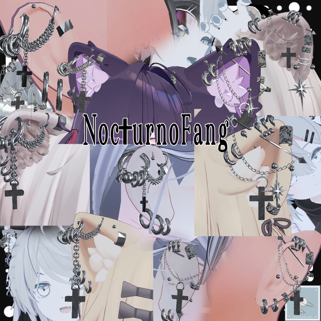 【販売記念セール~8/19】【9アバター対応】Noc✞urnoFang 【全アバター可】