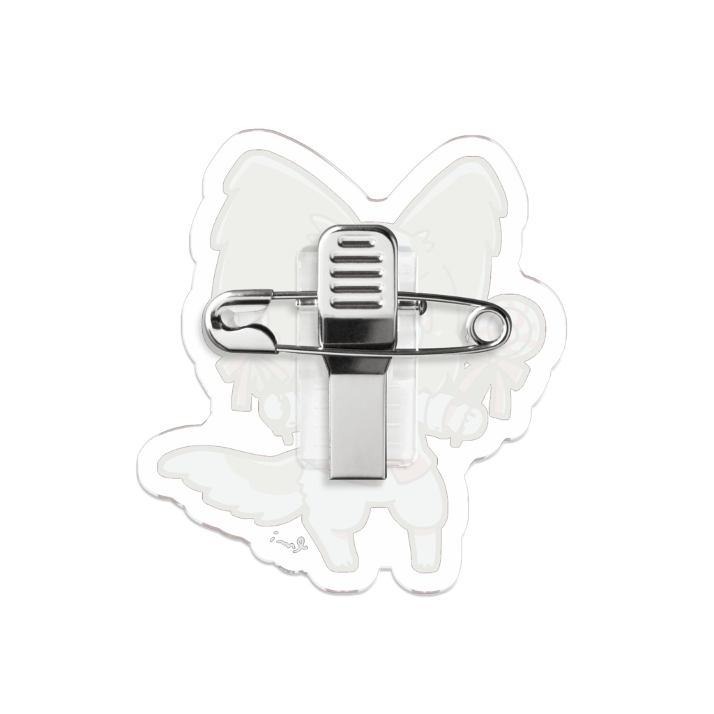 アクリルバッジ(パピヨン)