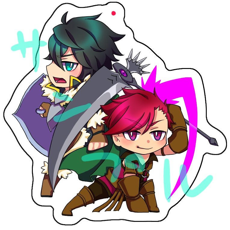 【2/16なろう系オンリー】アクリルキーホルダー【盾勇】