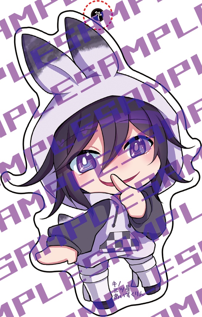 【ブレショ2023夏】うさ耳パーカーアクリルキーホルダー【受注生産】