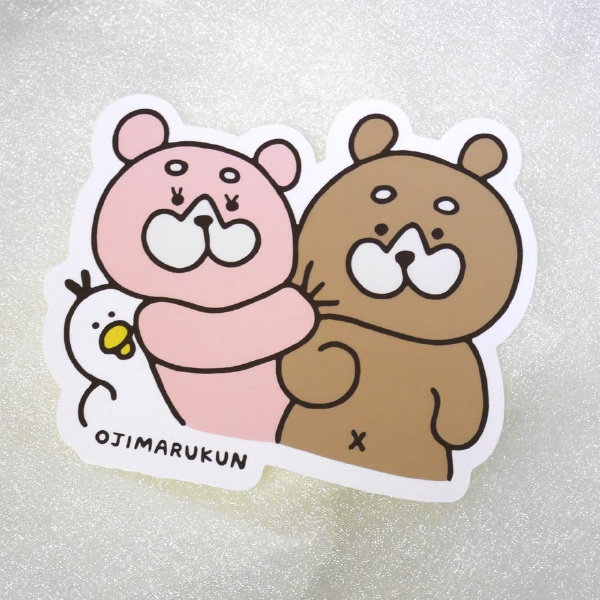大きめサイズ・おじまるくんステッカー
