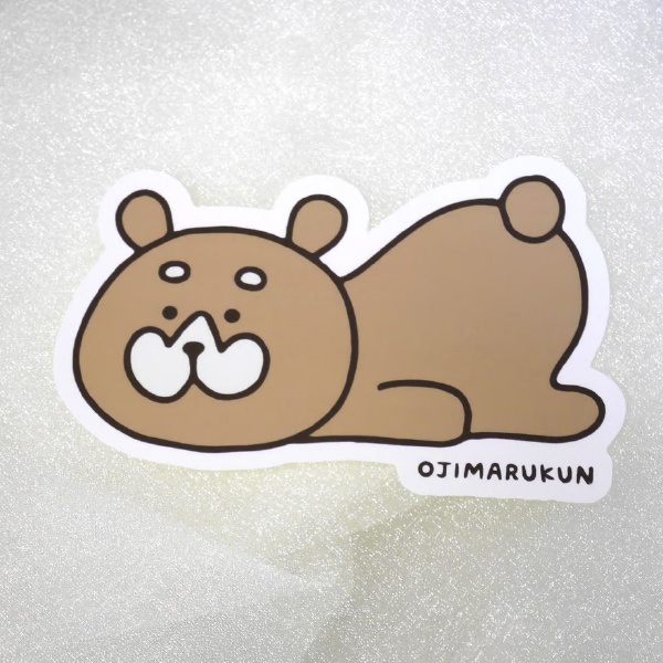大きめサイズ・おじまるくんステッカー