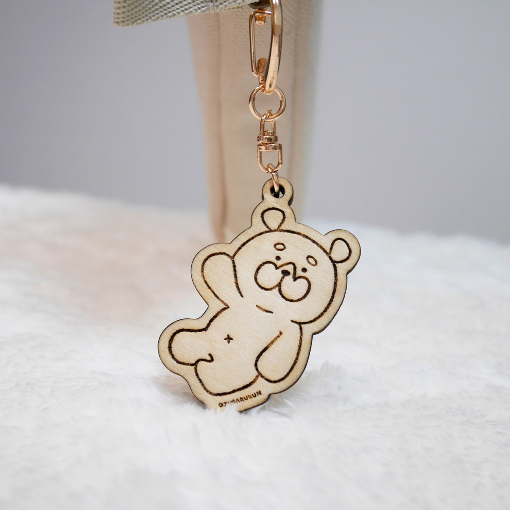 【木製】おじまるくんキーホルダー