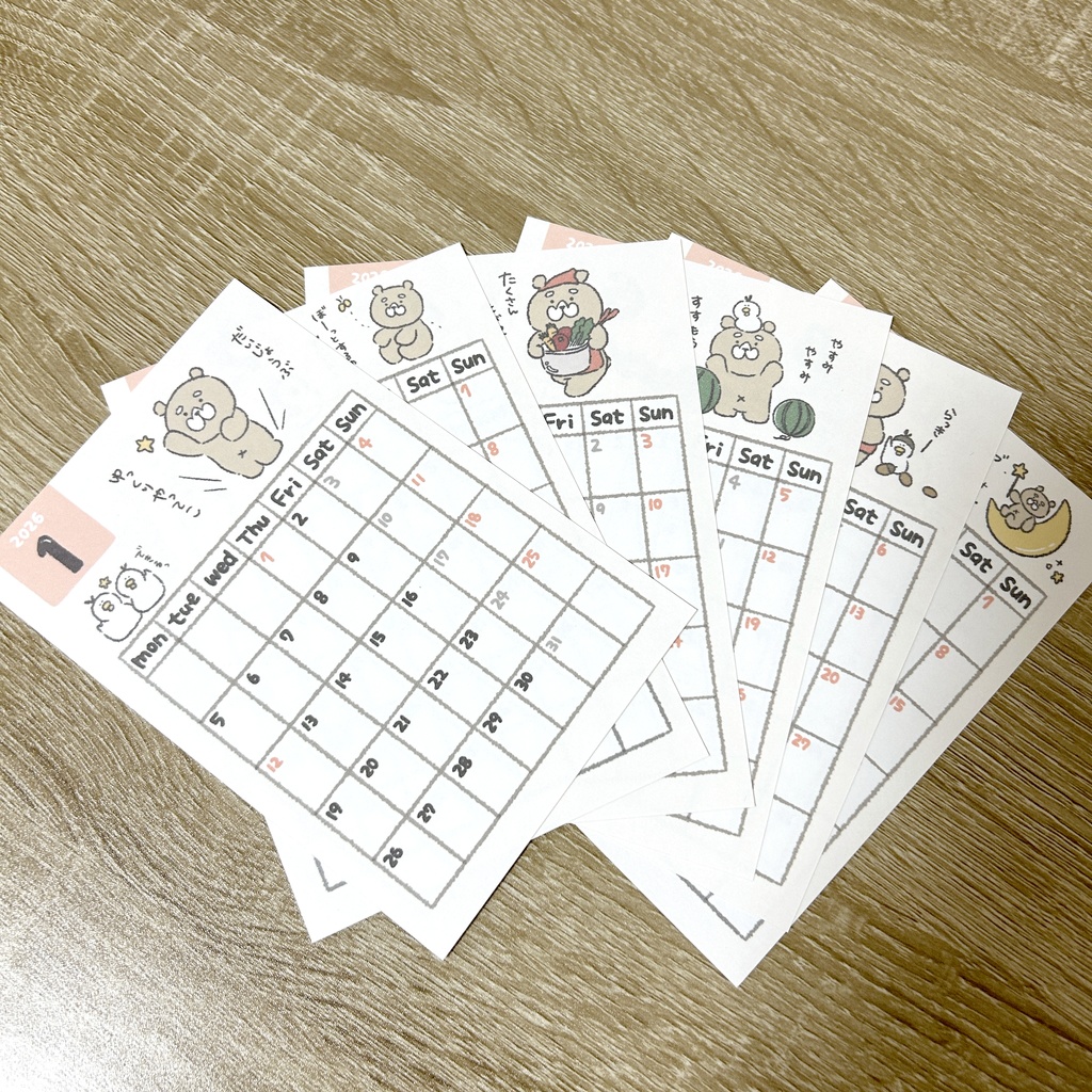 【NEW】2026卓上カレンダー