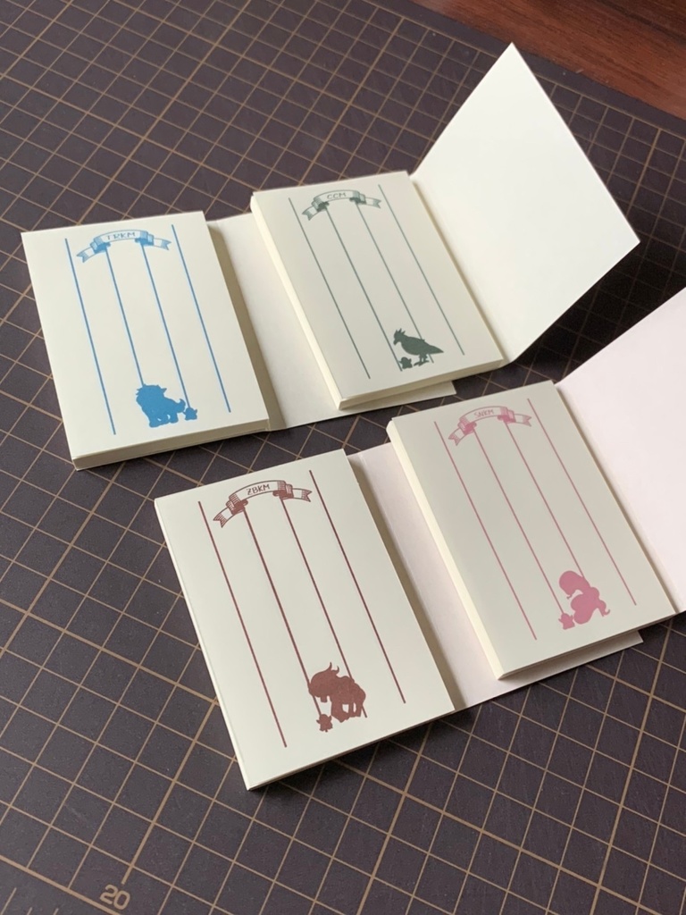 トリコ】文庫本デザイン豆本メモ帳【シテコマ