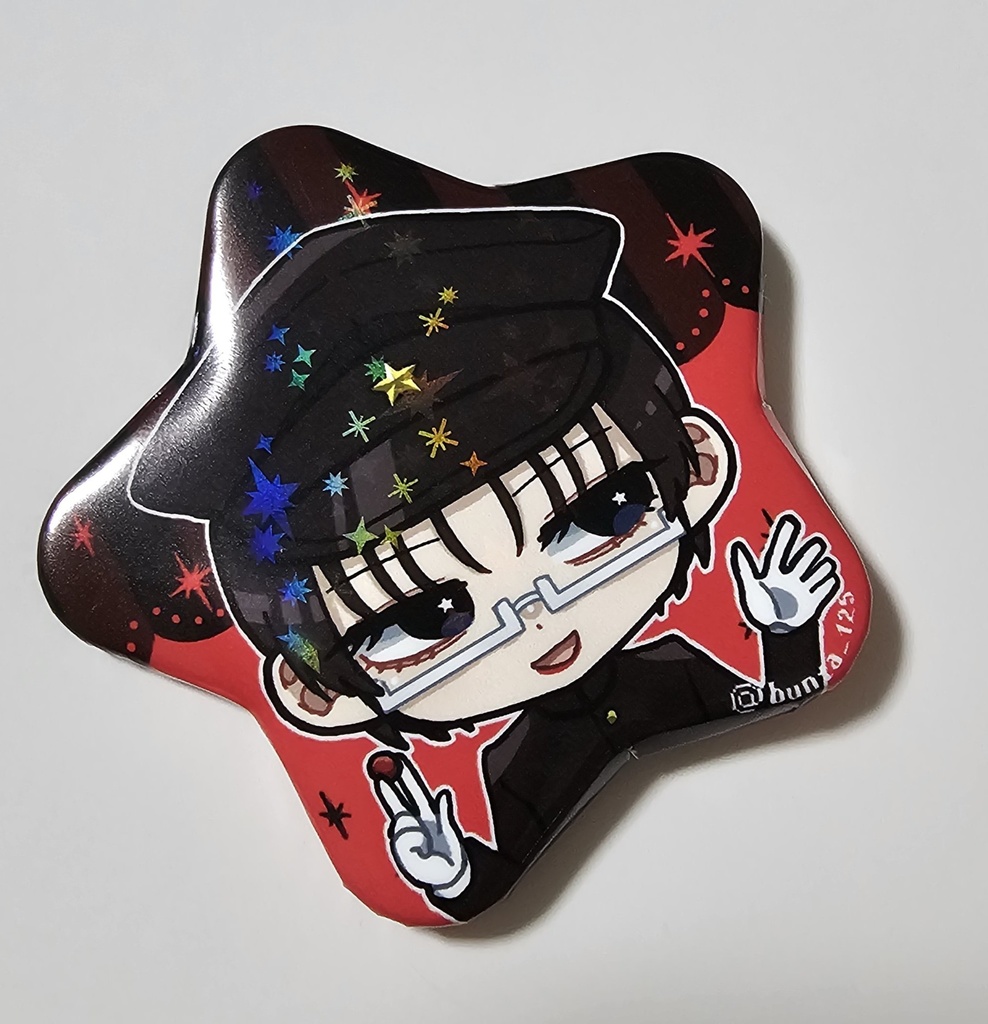 ゼラニコ 星型缶バッジセット