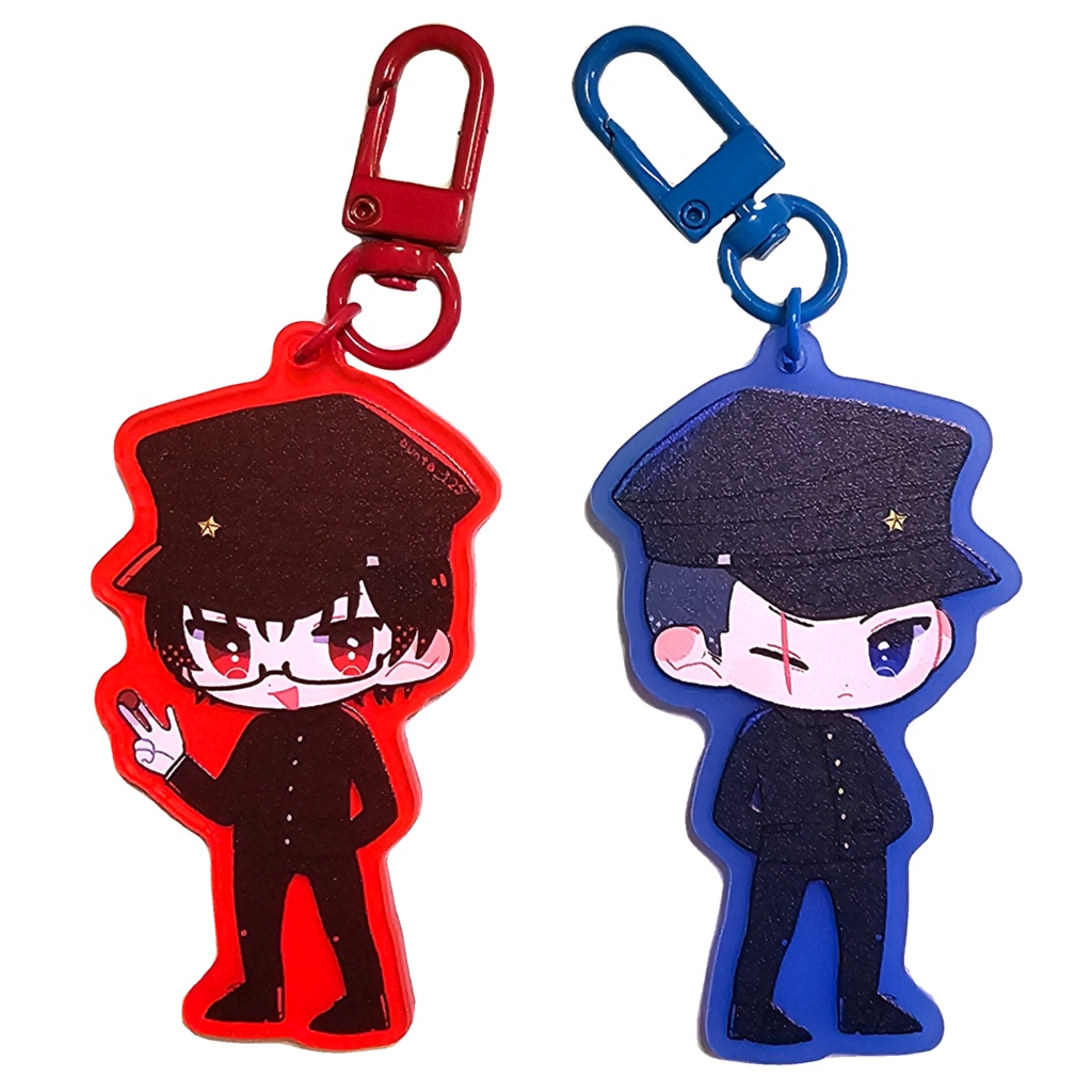 カラーアクリルキーホルダー