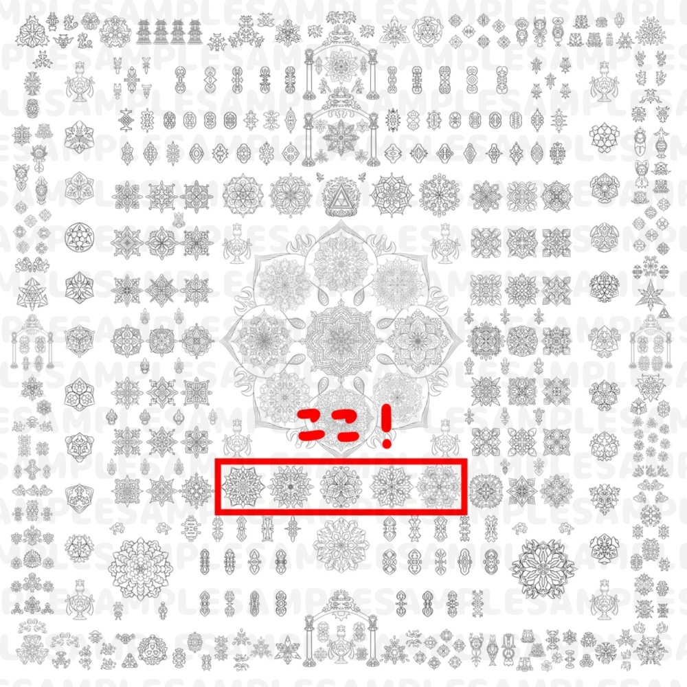 【線対胎蔵曼荼羅ぬりえ】持明院