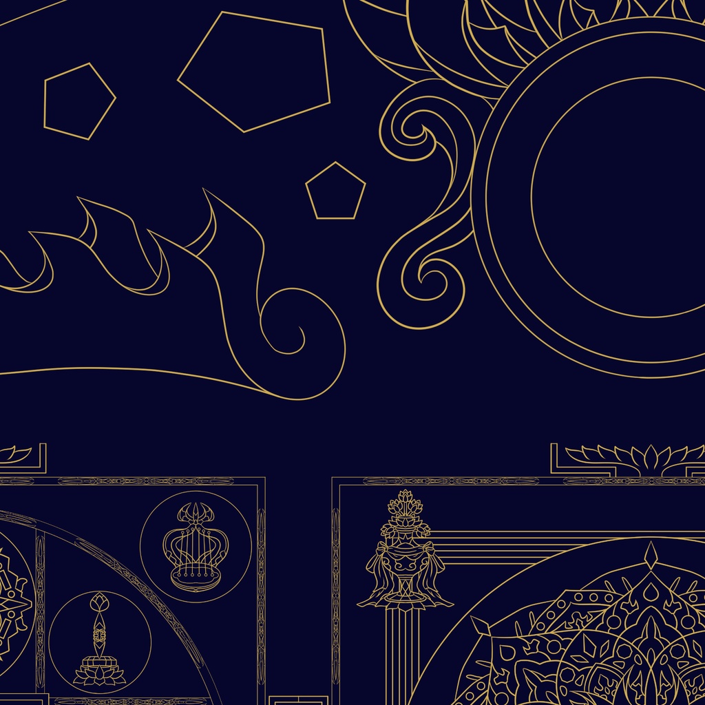 【ダウンロード】線対金剛界曼荼羅 全5種