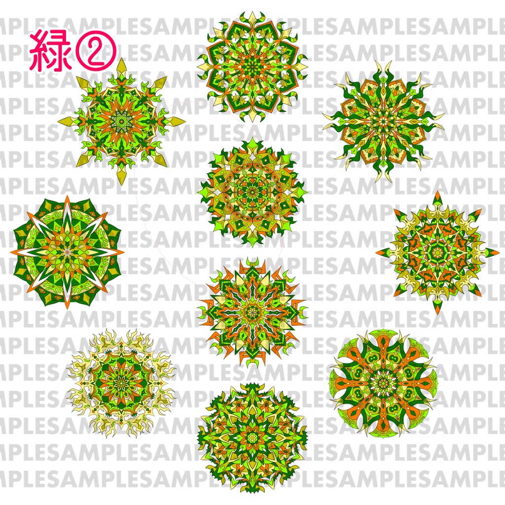 【ダウンロード】線対十忿怒尊曼荼羅【彩色】豪華版 全6種