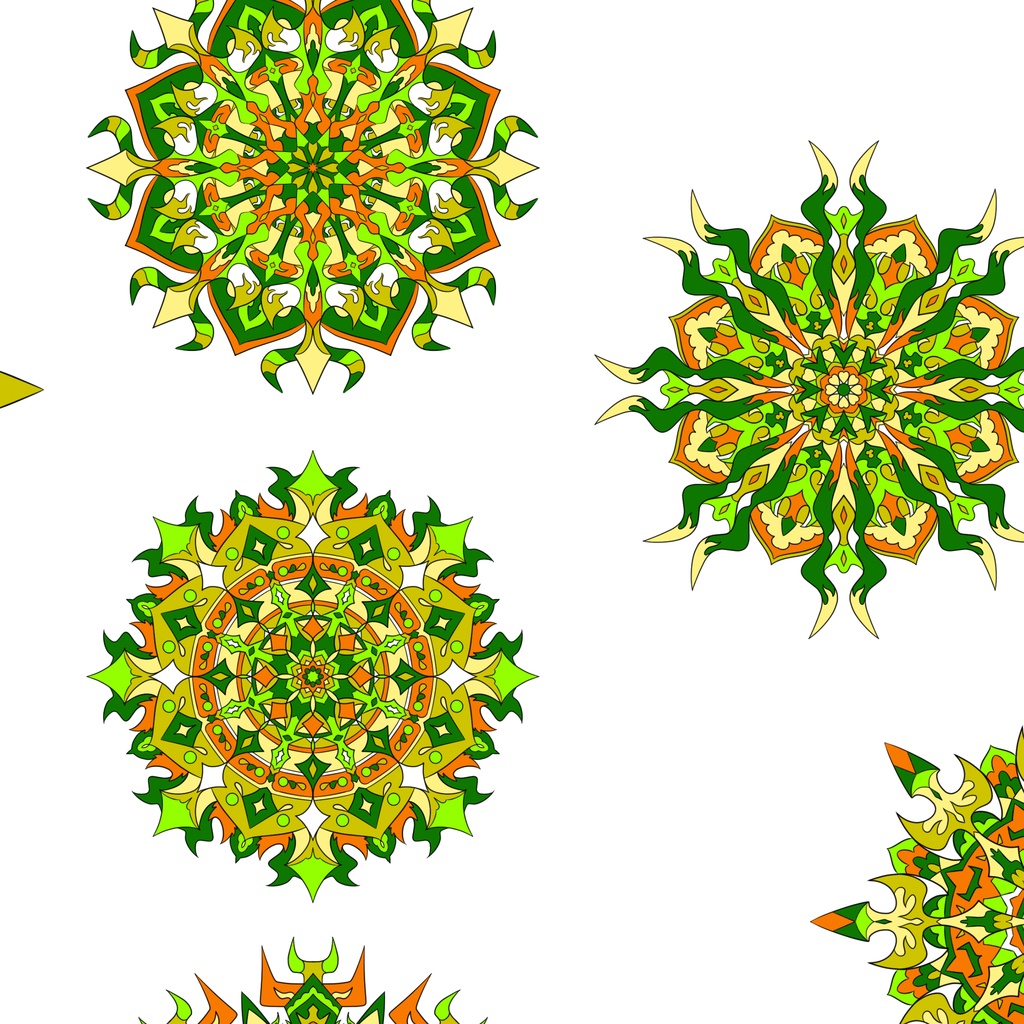 【ダウンロード】線対十忿怒尊曼荼羅【彩色】豪華版 全6種