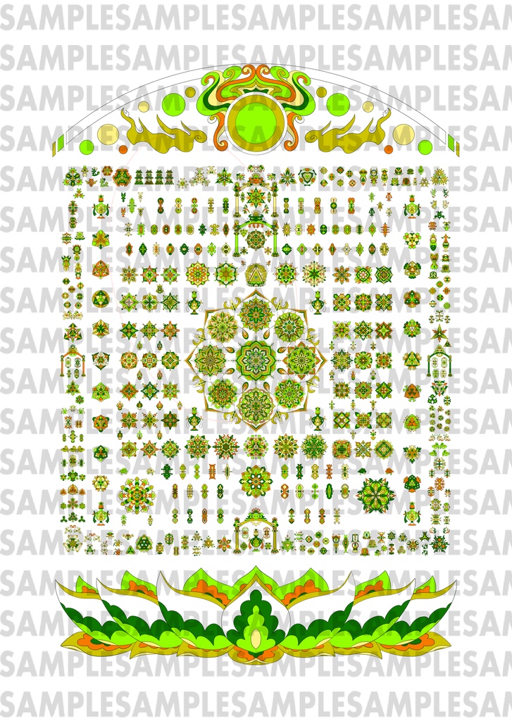 【ポストカード】線対胎蔵曼荼羅《彩色》豪華版 全6種