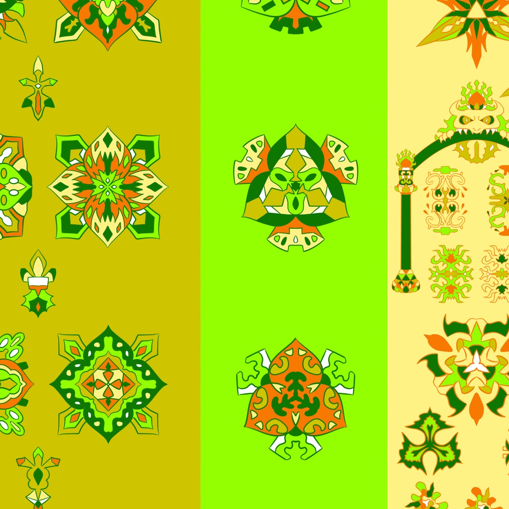 【ポストカード】線対胎蔵曼荼羅《彩色》豪華版 全6種