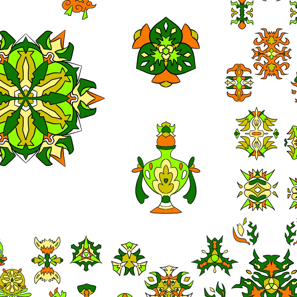 【ポストカード】線対胎蔵曼荼羅《彩色》豪華版 全6種