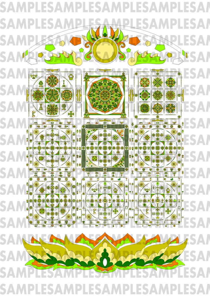 【ポストカード】線対金剛界曼荼羅《彩色》豪華版 全6種