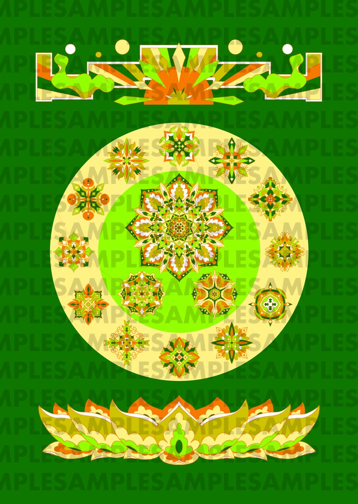 【ポストカード】線対薬師瑠璃光曼荼羅《彩色》豪華版 全6種