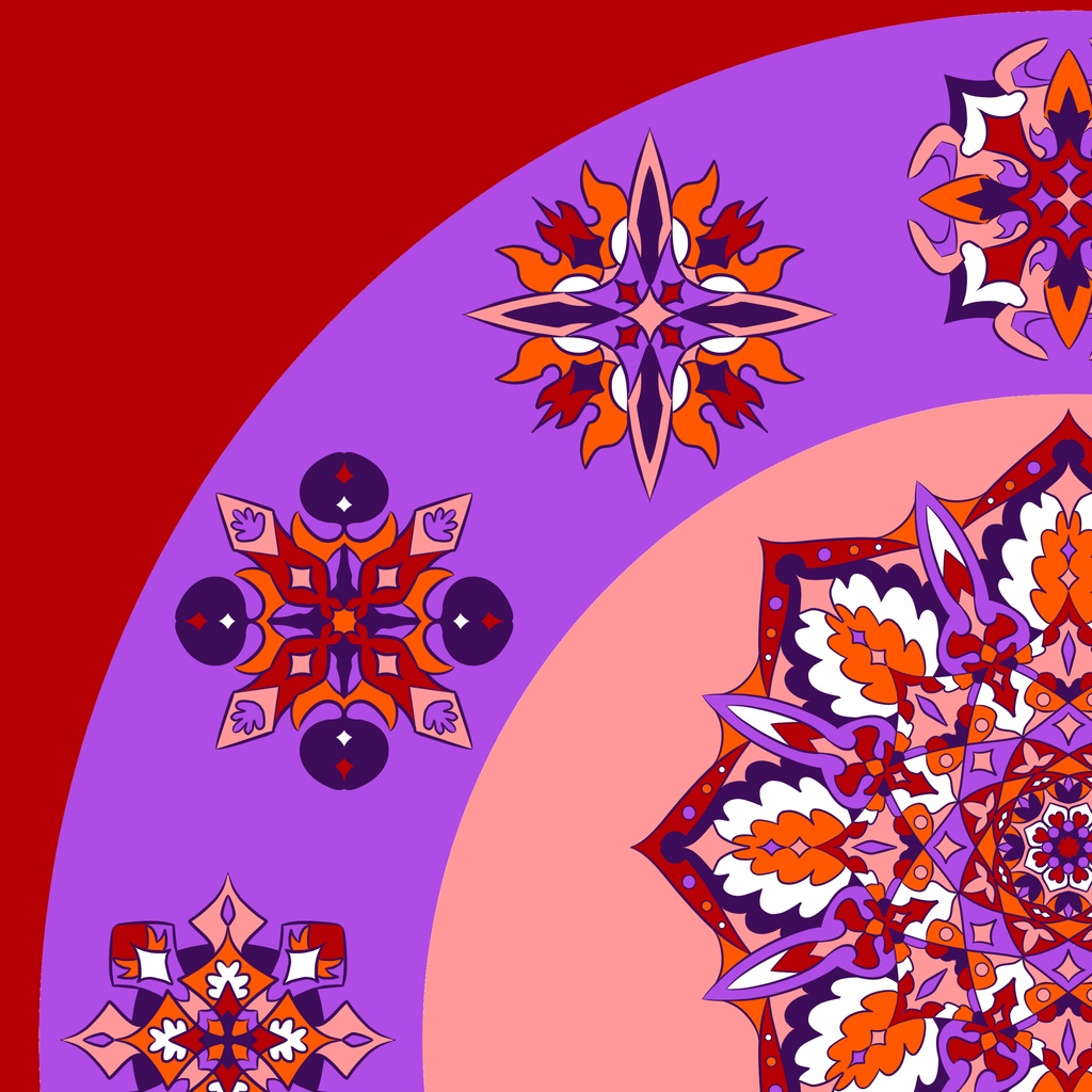 【ポストカード】線対薬師瑠璃光曼荼羅《彩色》豪華版 全6種