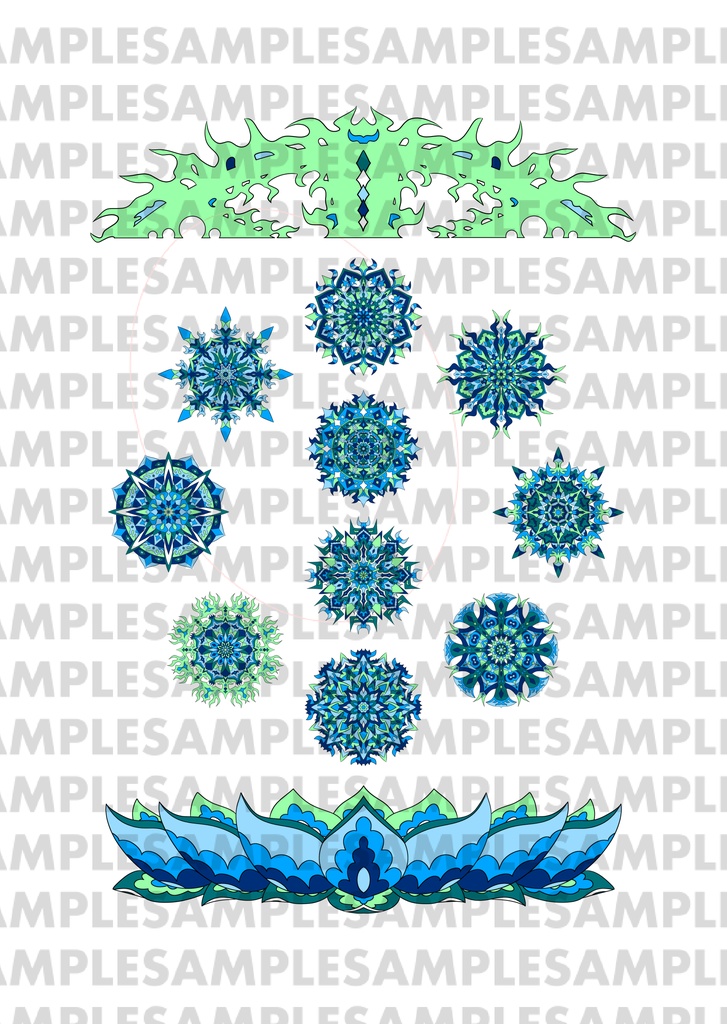 【ポストカード】線対十忿怒尊曼荼羅《彩色》豪華版 全6種