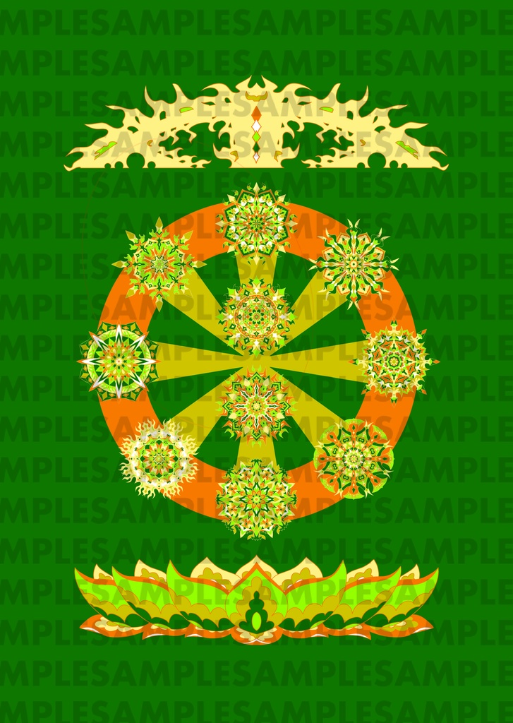 【ポストカード】線対十忿怒尊曼荼羅《彩色》豪華版 全6種