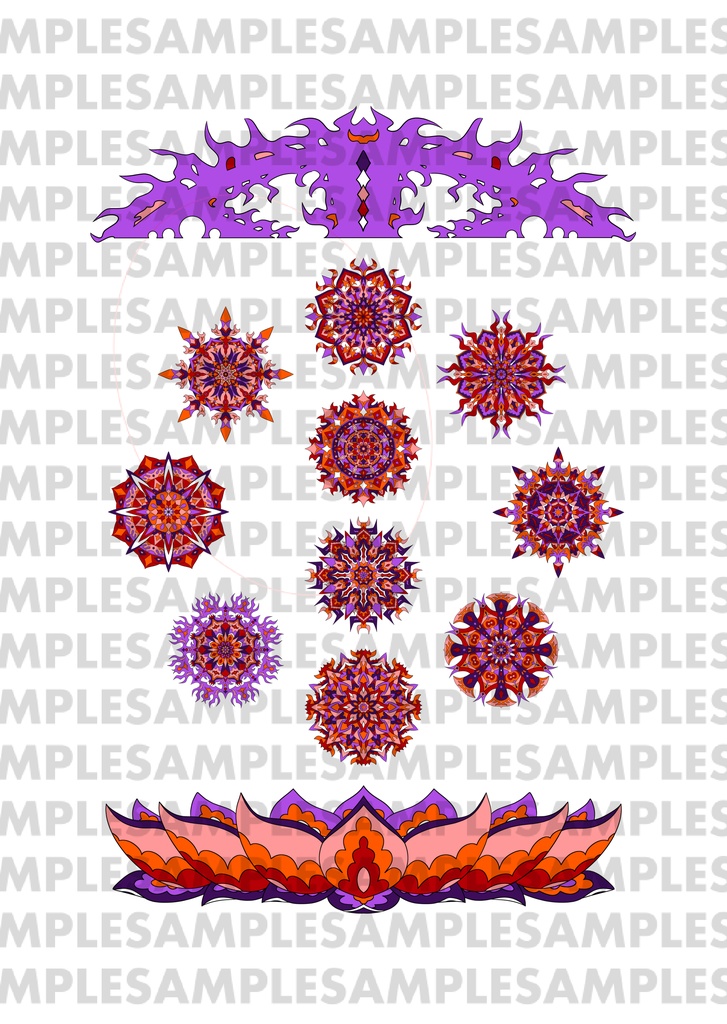 【ポストカード】線対十忿怒尊曼荼羅《彩色》豪華版 全6種