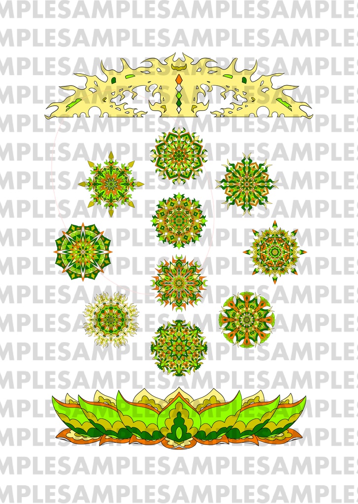 【ポストカード】線対十忿怒尊曼荼羅《彩色》豪華版 全6種