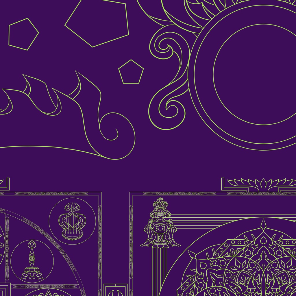 【ポストカード】線対金剛界曼荼羅 全4種