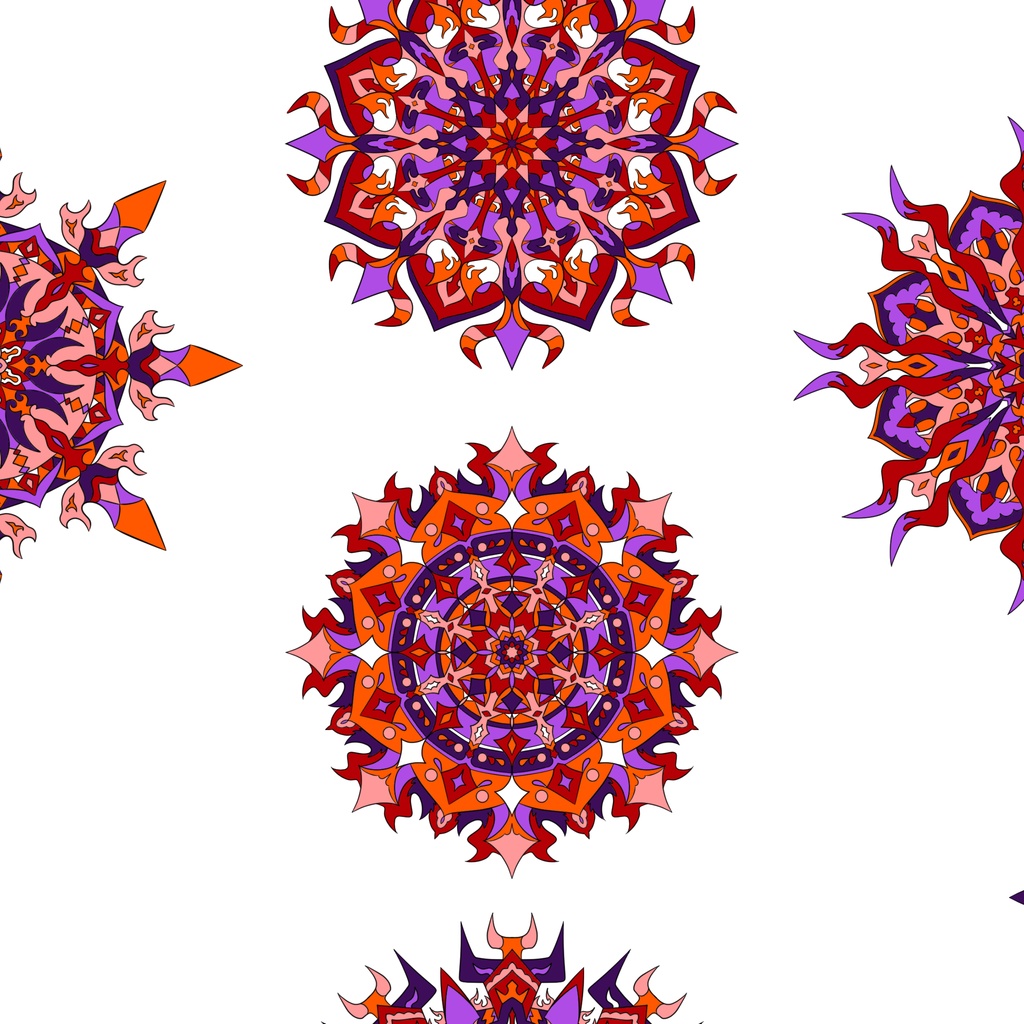 【ポスター】線対十忿怒尊曼荼羅《彩色》豪華版 赤② 全5サイズ