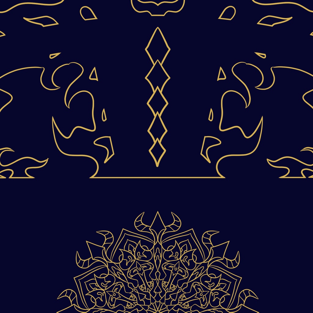 【ポスター】線対十忿怒尊曼荼羅 Blue 全5サイズ