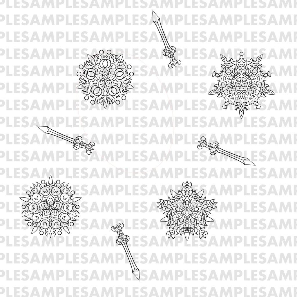 【線対不動明王曼荼羅ぬりえ】八大童子