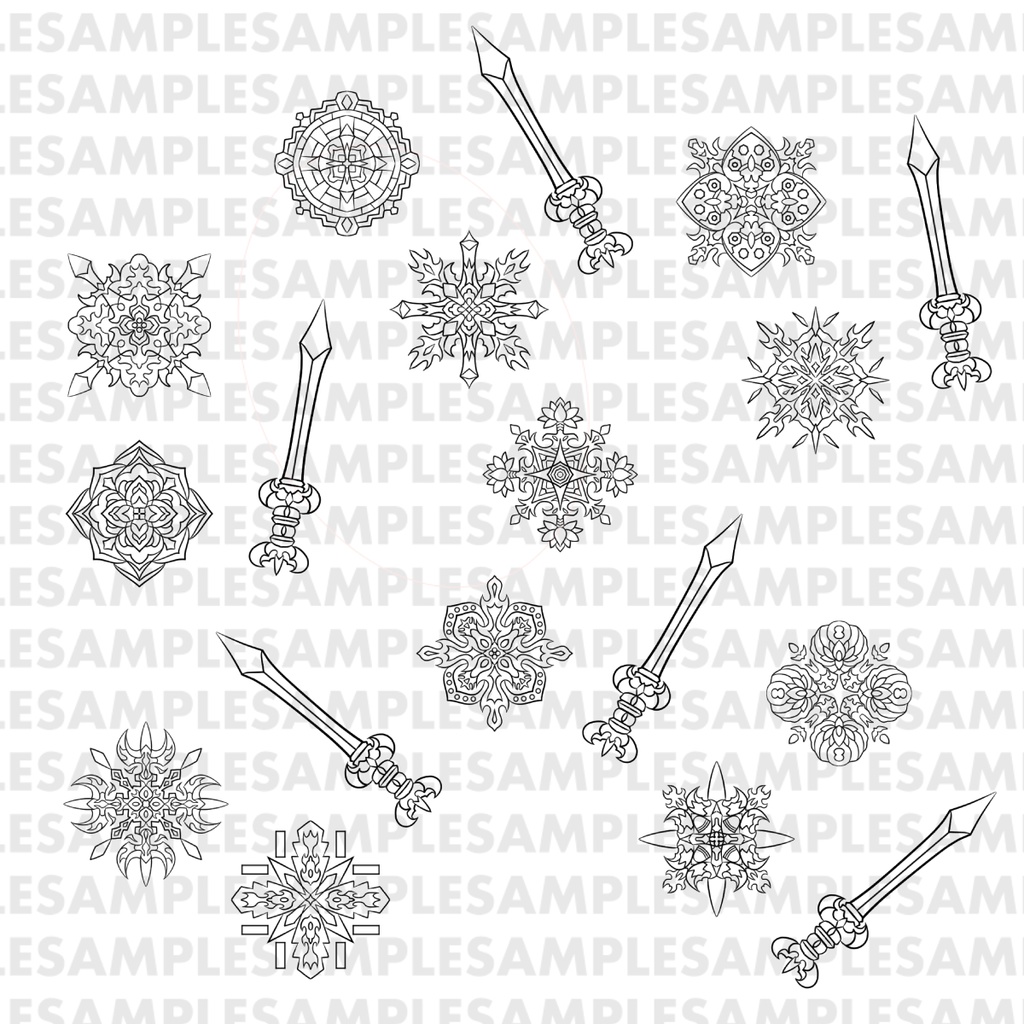 【ダウンロード】線対不動明王曼荼羅ぬりえセット