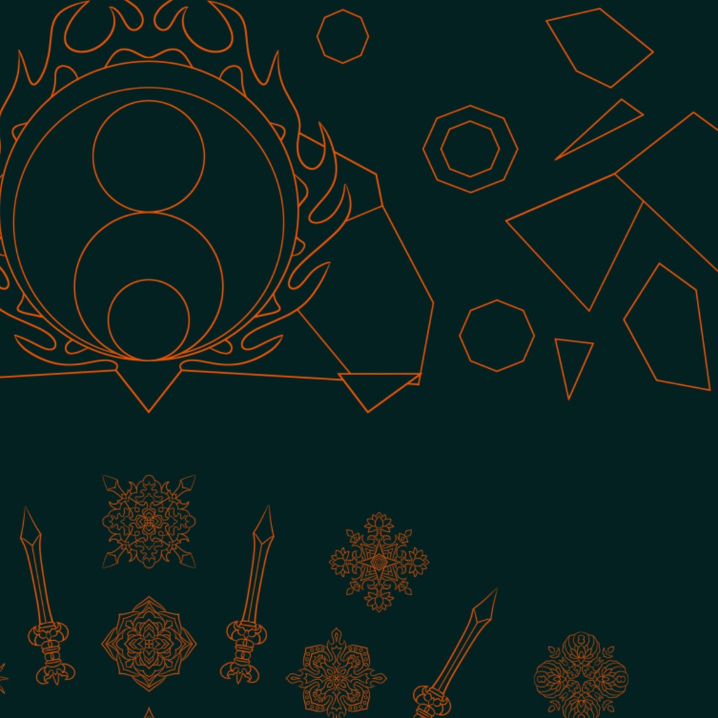 【ダウンロード】線対不動明王曼荼羅 全5種