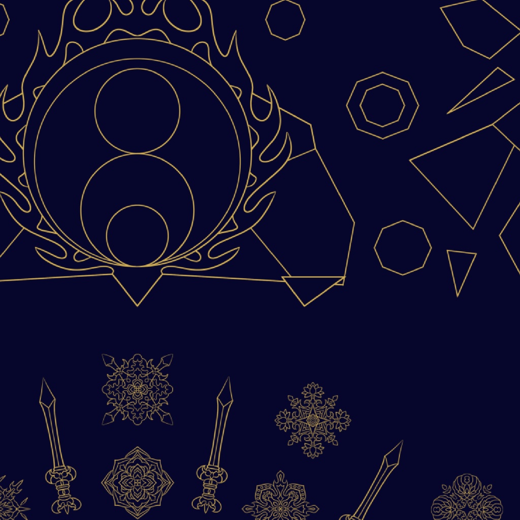 【ポスター】線対不動明王曼荼羅 Blue 全5サイズ