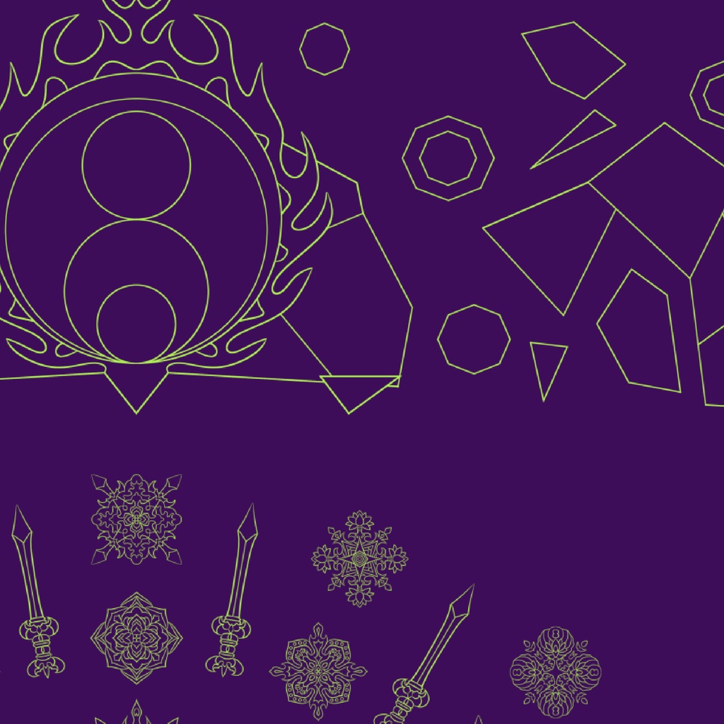 【ポスター】線対不動明王曼荼羅 Purple 全5サイズ