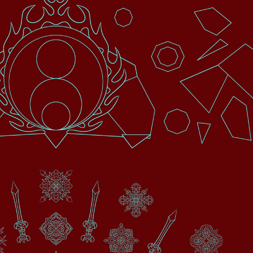 【ポストカード】線対不動明王曼荼羅 全4種