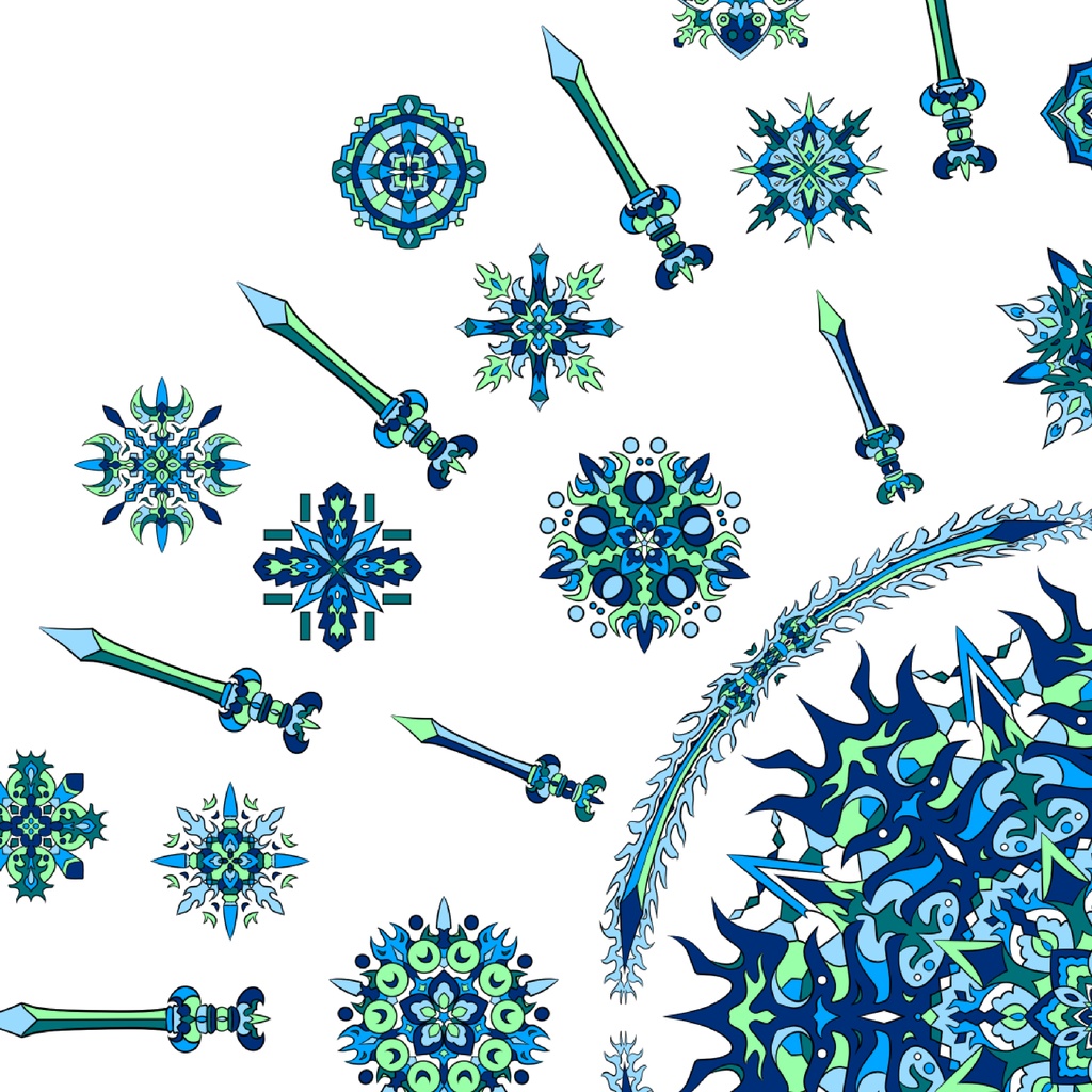 【ポストカード】線対不動明王曼荼羅《彩色》豪華版 全6種