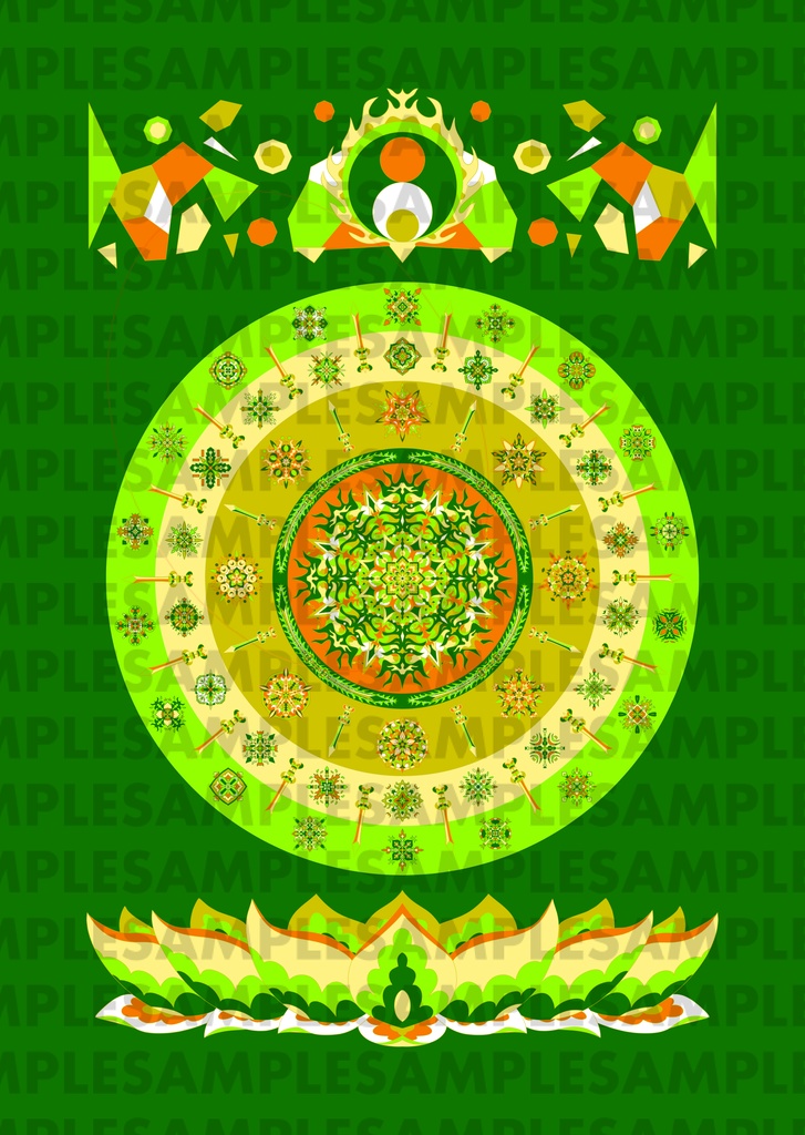 【ポストカード】線対不動明王曼荼羅《彩色》豪華版 全6種