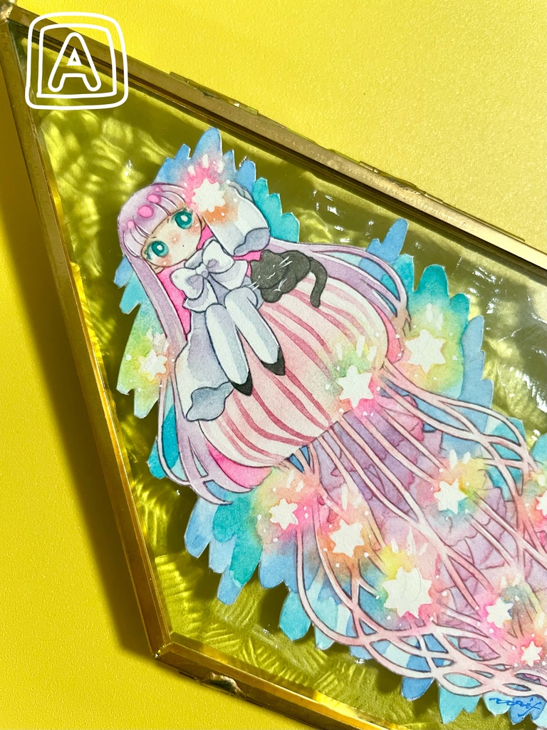 額装小原画:くらげ