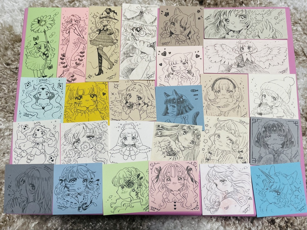 【ランダムおみくじ】小さなペン画