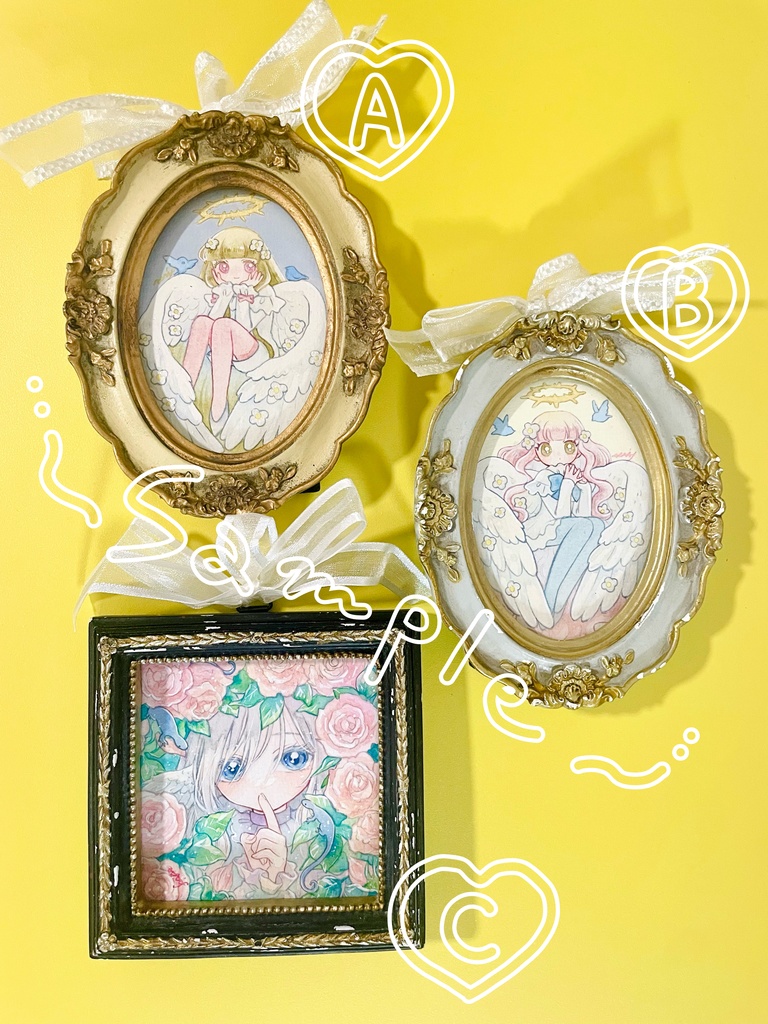 【3/9(月)22:00販売開始】額装小原画:アンティーク風