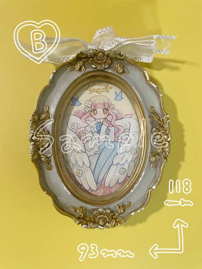 【3/9(月)22:00販売開始】額装小原画:アンティーク風