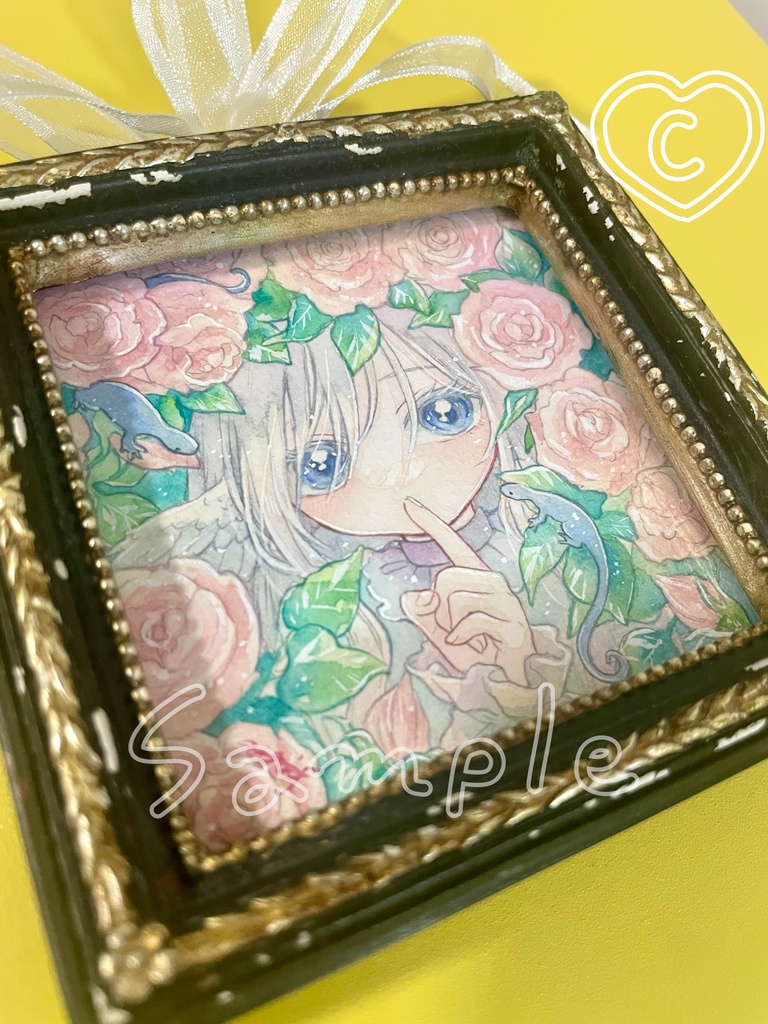 【3/9(月)22:00販売開始】額装小原画:アンティーク風