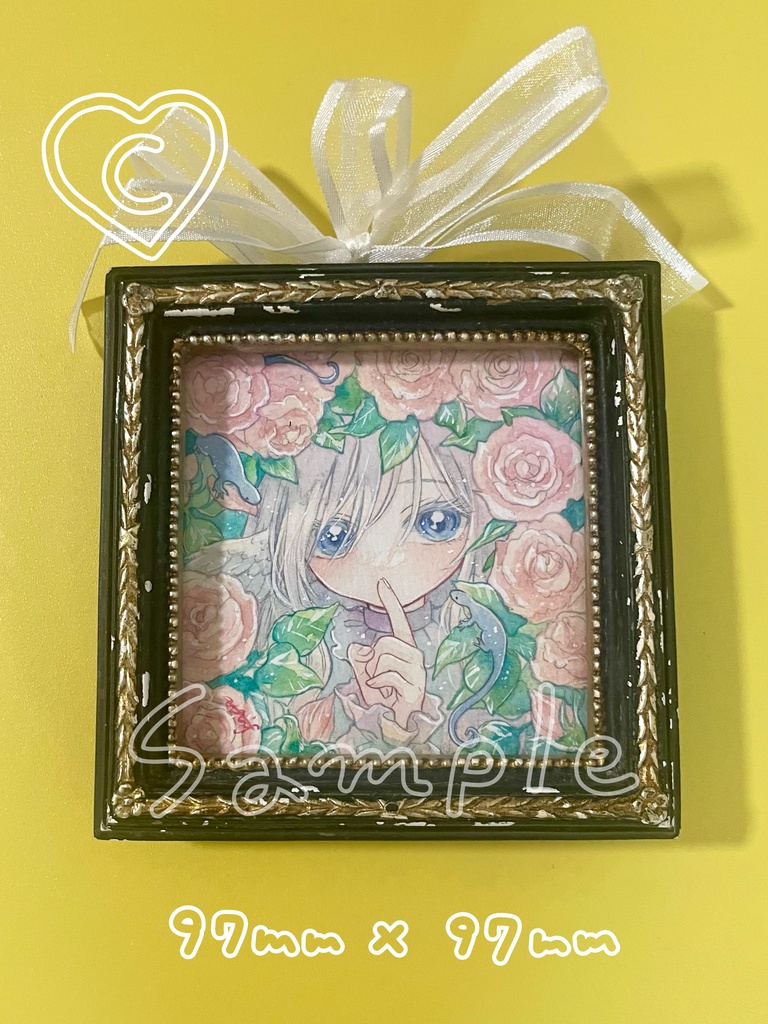 【3/9(月)22:00販売開始】額装小原画:アンティーク風